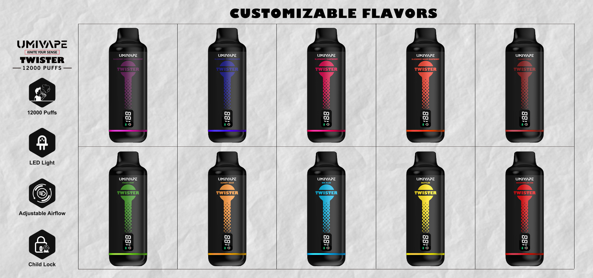 The Umivape TWISTER sets (11)